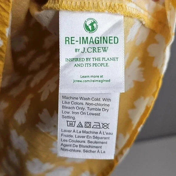 J. Crew 4 Ruffleneck Shirred Top in Cotton Poplin Vibrant Floral Print AV633 - Picture 3 of 5